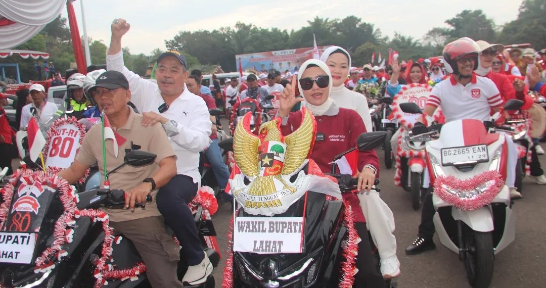 Pawai Pembangunan Meriahkan Peringatan HUT ke-80 Kemerdekaan RI di Kabupaten Lahat