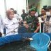 Bupati Lahat Panen Ikan Patin dan Penanaman Bibit Palawija di Koramil 405-02/Merapi