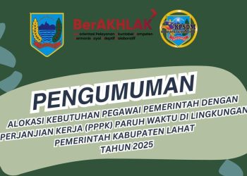 PENGUMUMAN ALOKASI KEBUTUHAN PPPK PARUH WAKTU PEMERINTAH KABUPATEN LAHAT TAHUN 2025