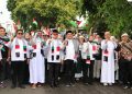 Ribuan Santri dan Warga Meriahkan Hari Santri Nasional dan Aksi Bela Palestina di Lahat