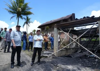 Bupati dan Wakil Bupati Lahat Tinjau Lokasi Kebakaran di Desa Sadan, Salurkan Dukungan untuk Korban