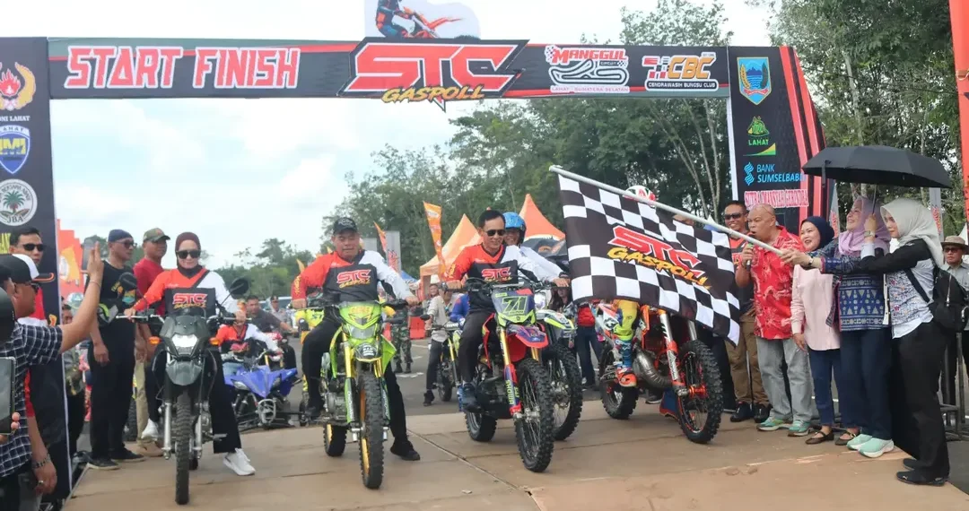 Pangdam II/Sriwijaya dan Bupati Lahat Resmi Buka STC Gaspooll Trail Adventure 2026 di Sirkuit Manggul