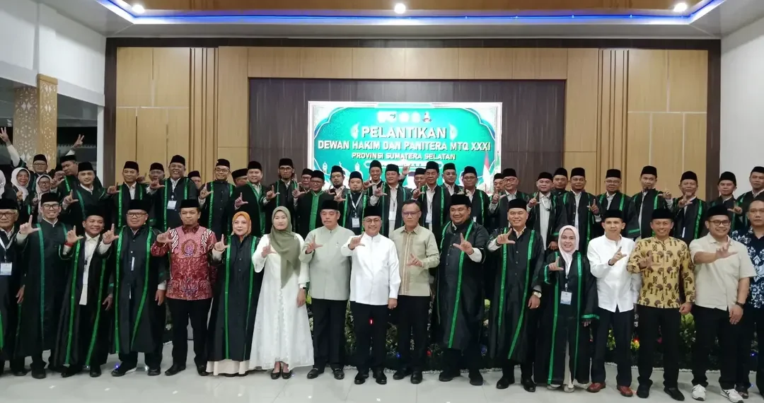 Bupati Lahat Hadiri Pelantikan Dewan Hakim dan Panitera MTQ XXXI Sumsel, Tekankan Profesionalisme dan Objektivitas Penilaian