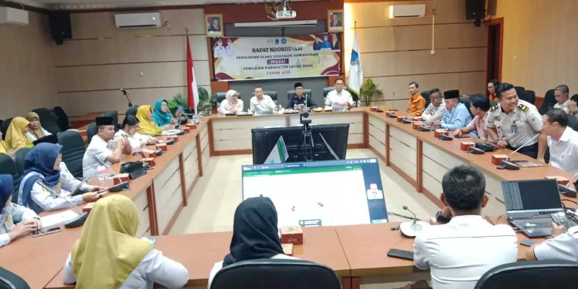 Pemkab Lahat Perkuat Komitmen Wujudkan Kabupaten Layak Anak melalui Bimtek Verifikasi Administrasi
