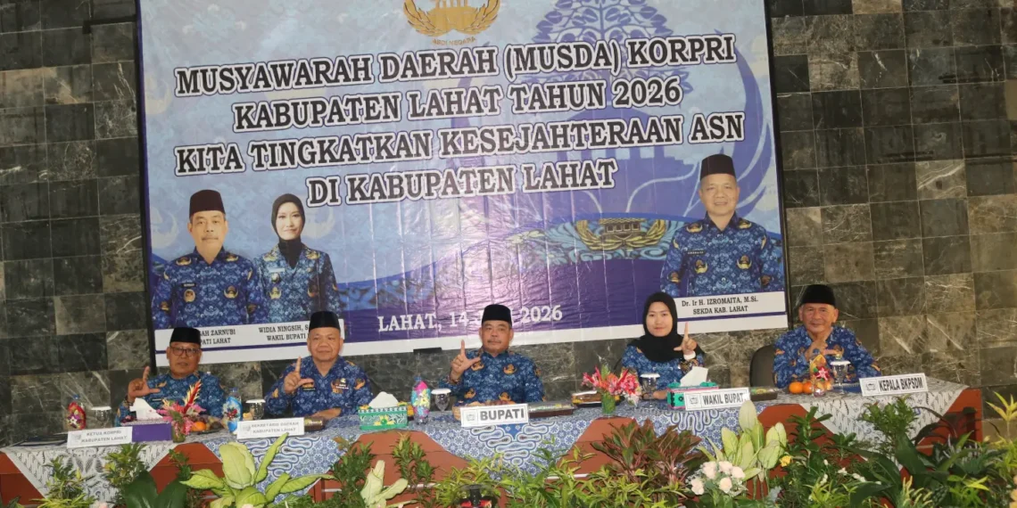 Buka Musda KORPRI Kabupaten Lahat 2026–2031, Bupati Bursah Zarnubi Tekankan ASN Berorientasi Pelayanan dan Kebersamaan