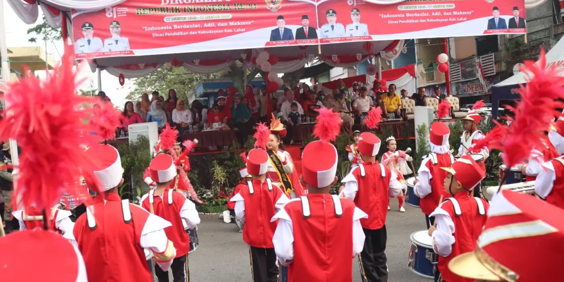 Wabup Lahat Saksikan Lomba PBB dan Drumband, Semarakkan HUT ke-81 Kemerdekaan RI