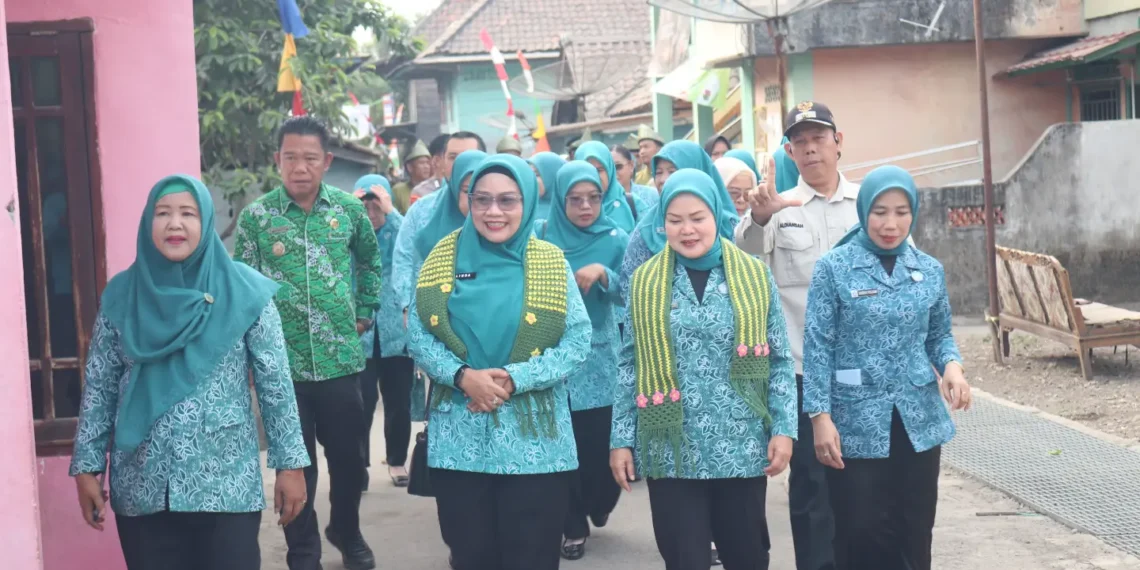 TP-PKK Provinsi Sumsel Lakukan Pembinaan dan Evaluasi 10 Program Pokok PKK di Desa Banjarsari