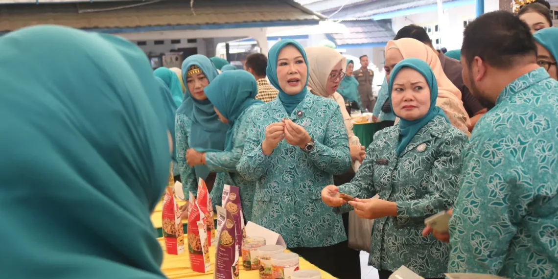 TP-PKK Lahat Sambut Kunjungan Ketua TP-PKK Sumsel dalam Pembinaan 10 Program Pokok PKK