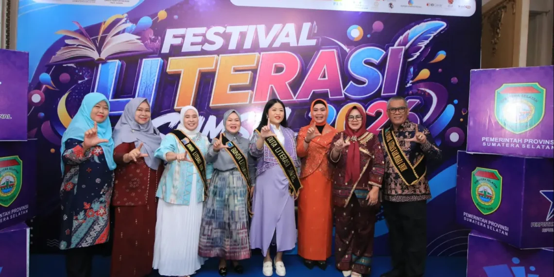 Bunda Literasi Lahat Hadiri Festival Literasi Sumsel 2026